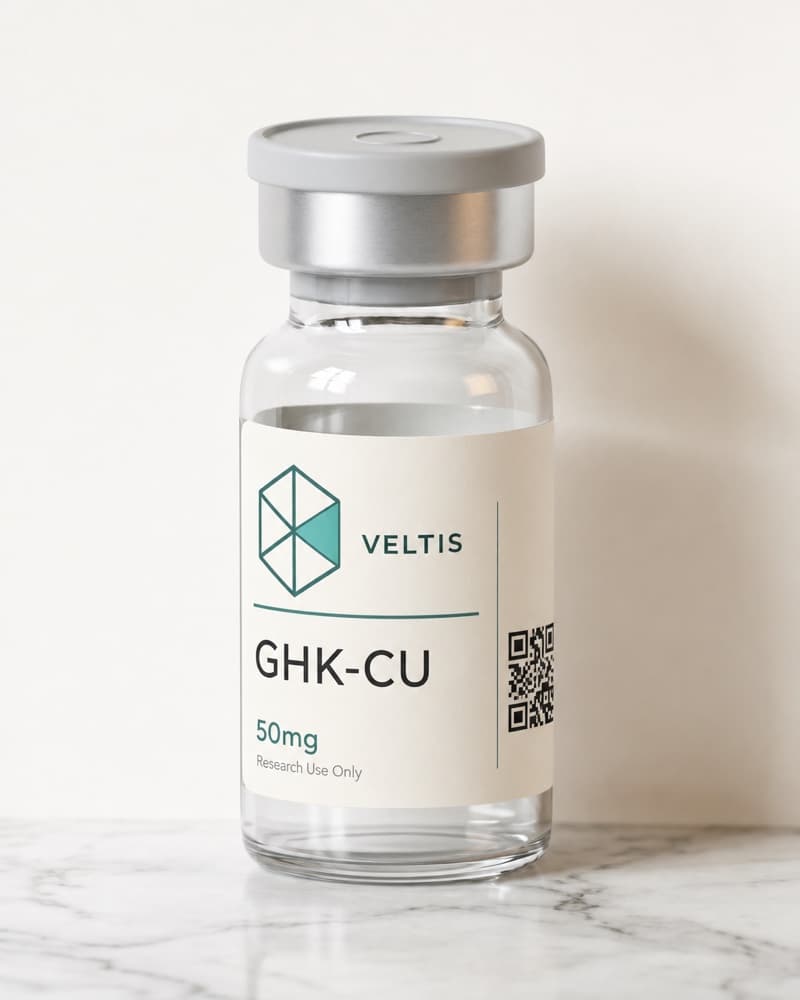 Presentación GHK-Cu de 50 mg de Veltis